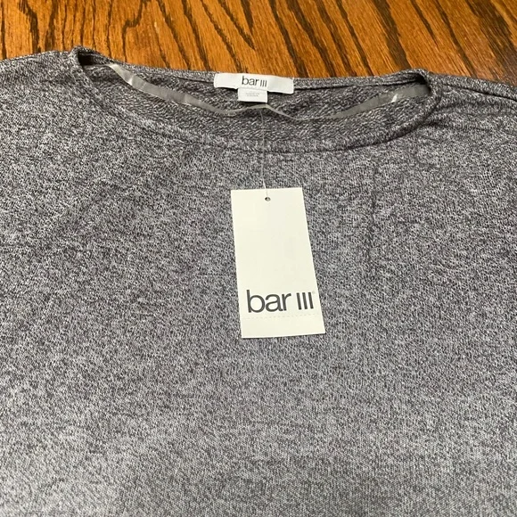 Bar III Womens Medium Heather Belle Gray Ombre Sweater - Picture 4 of 9